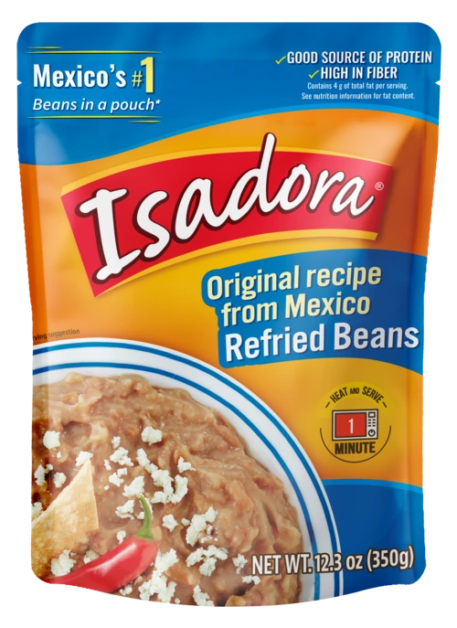 Isadora Original Recipe Refried Beans pouch