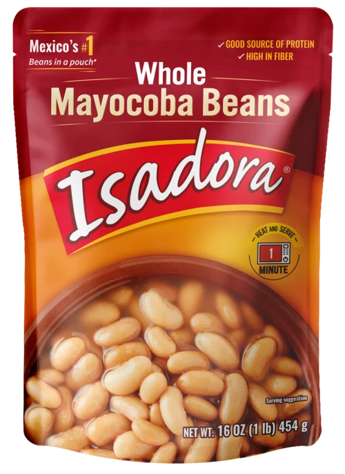 Isadora Whole Mayocoba Beans pouch