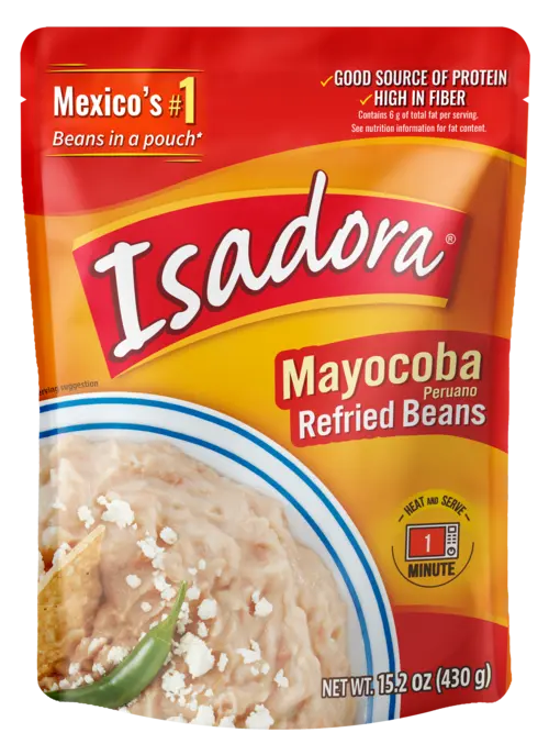 Isadora Mayocoba Refried Beans pouch