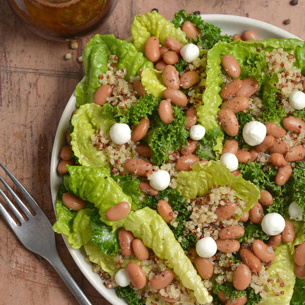 QUINOA SALAD WITH WHOLE BEANS