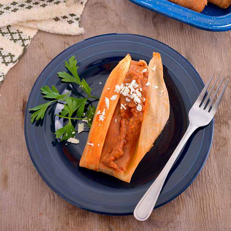 BEAN TAMALES WITH CHEESE