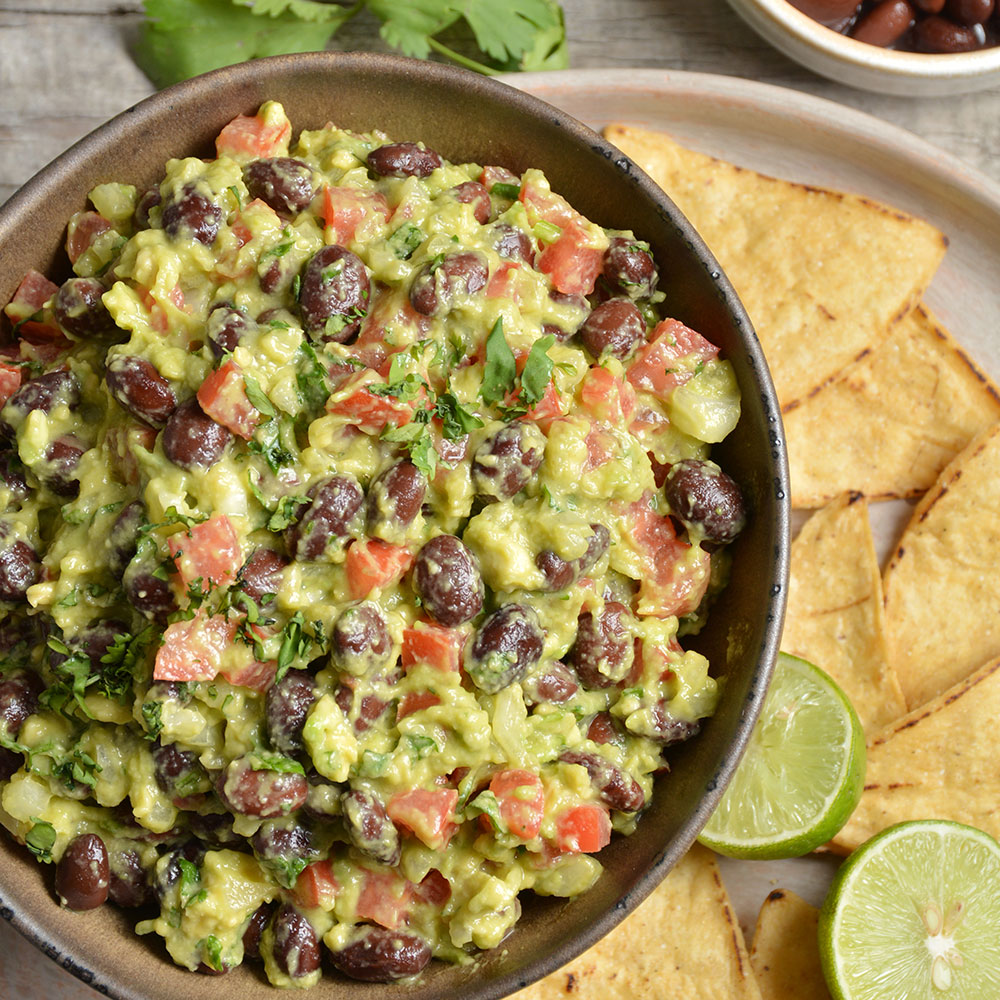 Guacamole with Whole Black Beans