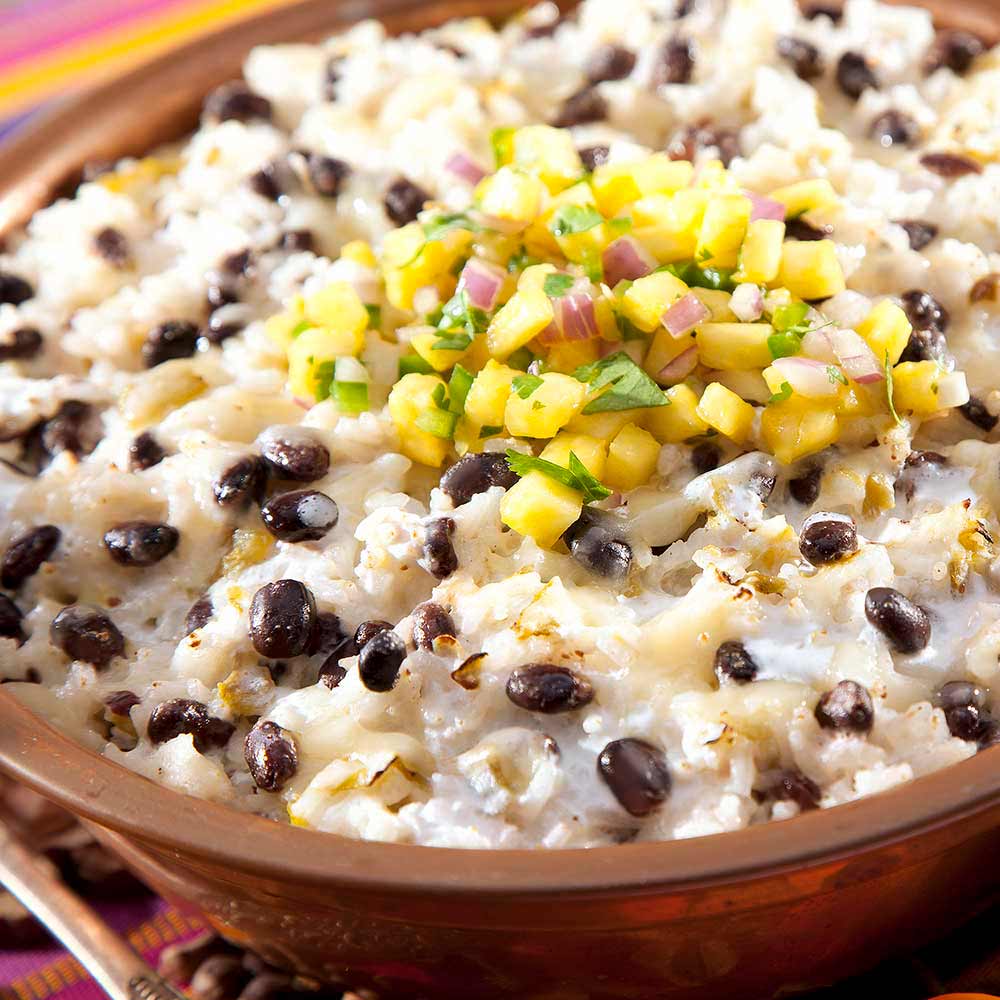 GREEN CHILE AND ROASTED GARLIC RICE